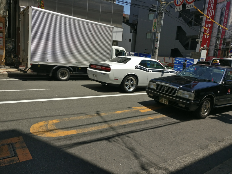 Actually saw a few American cars over there. Some Caddys and whatnot. A Charger. Not sure why.